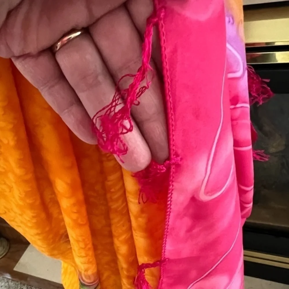 American Sarong Boho‎ Fringed Scarf Sz. 41.5” x 69.5”